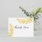 Iridescent Folie Dank u Uitnodiging Briefkaart (Staand Voorkant)