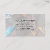 Iridescent Folie Holographic Modern Visitekaartje (Achterkant)