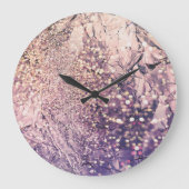Iridescent Folie, Sparkles, Bokeh Grote Klok (Voorkant)