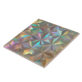 Iridescent Geometric Starburst Pattern ID1179 Tegeltje (Zijkant)
