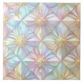 Iridescent geometrisch bloemstermotief ID1176 Tegeltje (Voorkant)
