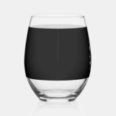 Iridescent Ghost Girly Halloween Wijnglas Zonder Voet (Rechts)