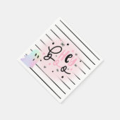 Iridescent Ghost Hey Boo Pastel Halloween Verjaard Servet (Hoek)