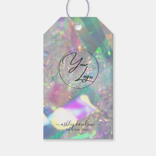 Iridescent Gift Labels | Labels voor zakelijke tek Cadeaulabel (Voorkant)