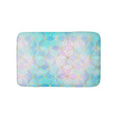 Iridescent Glass Geometric Patroon Badmat (Voorkant)