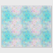 Iridescent Glass Geometric Patroon Cadeaupapier (Vlak)