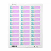 Iridescent Glass Geometric Patroon Etiket (Full Sheet)