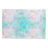 Iridescent Glass Geometric Patroon Kussensloop (Achterkant)