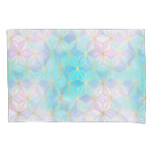 Iridescent Glass Geometric Patroon Kussensloop (Voorkant)