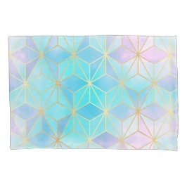 Iridescent Glass Geometric Patroon Kussensloop