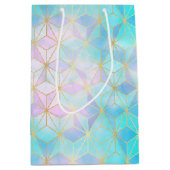 Iridescent Glass Geometric Patroon Medium Cadeauzakje (Voorkant)