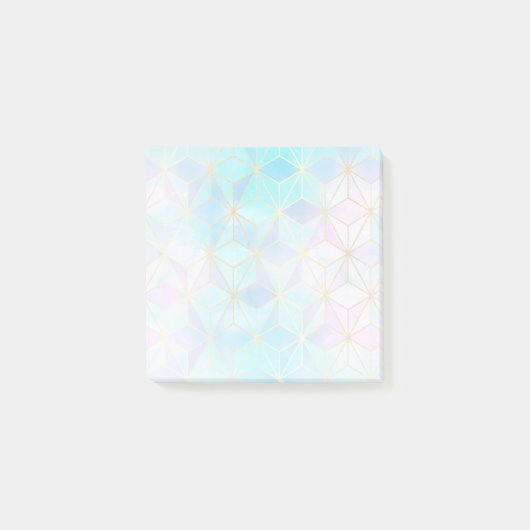 Iridescent Glass Geometric Patroon Post-it® Notes (Voorkant)