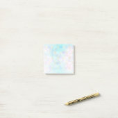 Iridescent Glass Geometric Patroon Post-it® Notes (Op bureau)