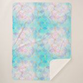 Iridescent Glass Geometric Patroon Sherpa Deken (Voorkant)