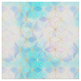 Iridescent Glass Geometric Patroon Stof
