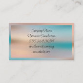 Iridescent Glass Texture Background Visitekaartje (Achterkant)