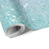 Iridescent glazen mint-groen en paars ombre cadeaupapier (Rol Hoek)