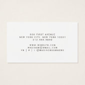 Iridescent Glitter Jewelry Display Kaarten Visitekaartje (Achterkant)