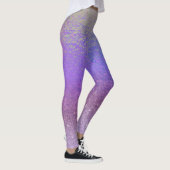 Iridescent Glitter Ombre Paars Leggings (Rechts)