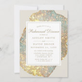 Iridescent Glitter repetitie diner Kaart (Voorkant)