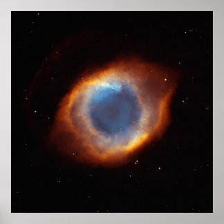 Iridescent Glory of Nearby Helix Nebula Poster