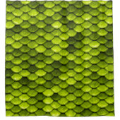 Iridescent Green Glitter Mermaid Fish Scales Douchegordijn (Voorkant)