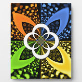 Iridescent Hearts Seamless Polka Dot Abstracte kun Fotoplaat (Voorkant)