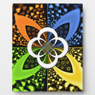 Iridescent Hearts Seamless Polka Dot Abstracte kun Fotoplaat