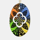 Iridescent Hearts Seamless Polka Dot Abstracte kun Keramisch Ornament (Links)