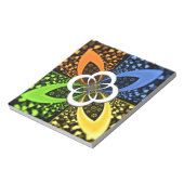 Iridescent Hearts Seamless Polka Dot Abstracte kun Notitieblok (Linkerzijde)