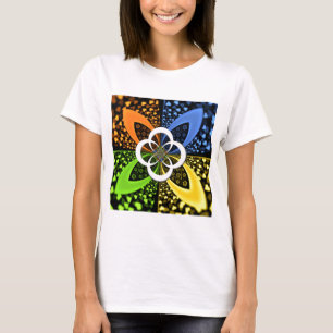 Iridescent Hearts Seamless Polka Dot Abstracte kun T-shirt