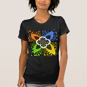 Iridescent Hearts Seamless Polka Dot Abstracte kun T-shirt