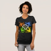 Iridescent Hearts Seamless Polka Dot Abstracte kun T-shirt (Voorkant volledig)