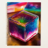 Iridescent heerlijke jello dessert kubus planner (Voorkant)