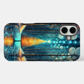 Iridescent Holiday Dream 🎄 Gloeiende kerstboom Case-Mate iPhone Case (Achterkant (horizontaal))