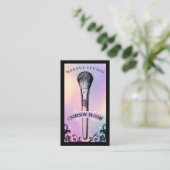 Iridescent holographic Beauty Makeup Studio Luxury Visitekaartje (Staand voorkant)