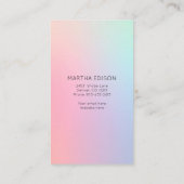 Iridescent Holographic Design Visitekaartje (Achterkant)