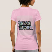 Iridescent Holographic Pink Dream Catcher T-shirt (Achterkant)