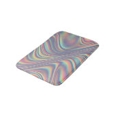 Iridescent Holographic Swirl Texture Badmat (Gekanteld)