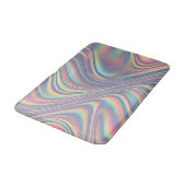 Iridescent Holographic Swirl Texture Badmat (Gekanteld)