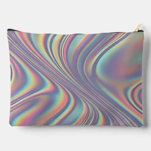 Iridescent Holographic Swirl Texture Etui (Achterkant)