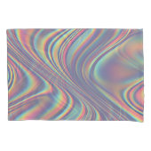 Iridescent Holographic Swirl Texture Kussensloop (Voorkant)