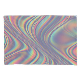 Iridescent Holographic Swirl Texture Kussensloop