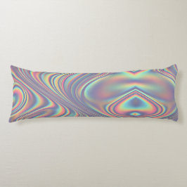 Iridescent Holographic Swirl Texture Lichaamskussen
