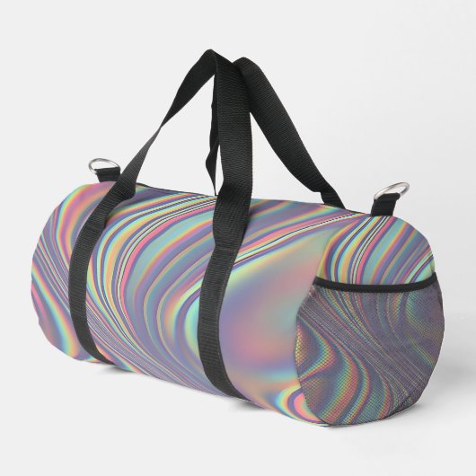 Iridescent Holographic Swirl Texture Plunjezak (Rechterhoek)