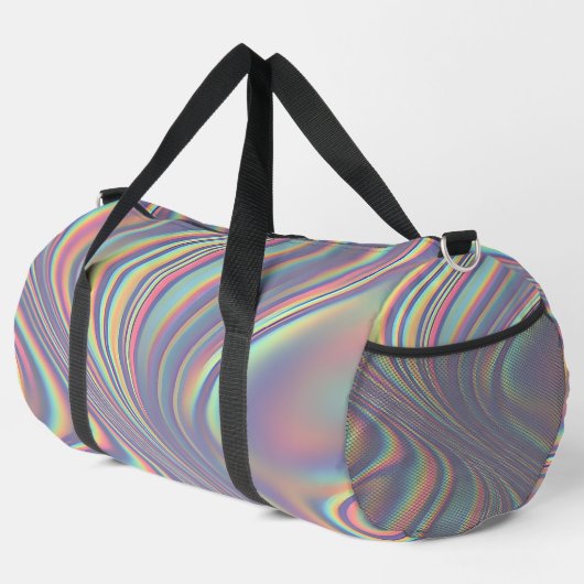 Iridescent Holographic Swirl Texture Plunjezak (Rechterhoek)