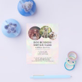 Iridescent Holographic Walker Huisdier Zitting Cus Flyer (Enkel)