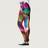 Iridescent Jello dessert kubus print leggings (Links)