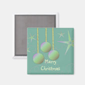 Iridescent Kerstmisontwerp Magneet (Voorkant / Achterkant)