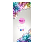 Iridescent kristallen prijslijst Rackkaart Reclamekaart (Achterkant)